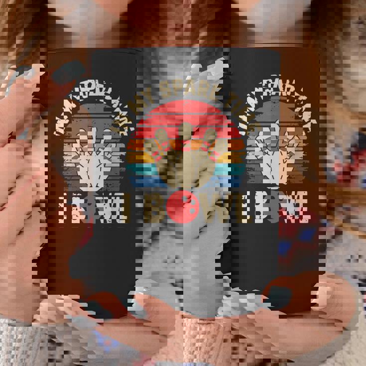 In Mypare Time I Bowl レトロ ボウリング ボウラー コーヒーマグ 面白い贈り物