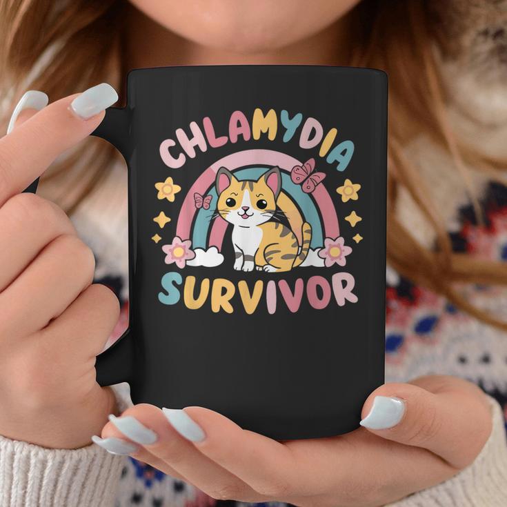 Inappropriate Dark Humor & Offensive Crew Clothing Chlamydiaurvivor Cat Meme Peinlicher Erwachsenen-Humor Für Männer & Frauenchwarz mall Kurzarm Klassisch Meme- Tassen Lustige Geschenke