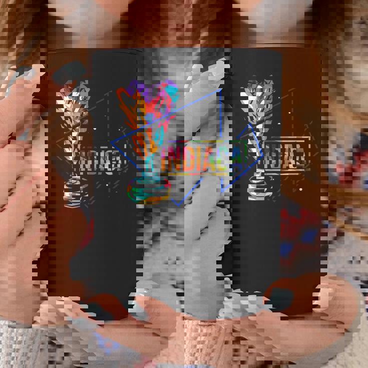 Indiaca キックバックゲームハンドシャトルコック コーヒーマグ 面白い贈り物