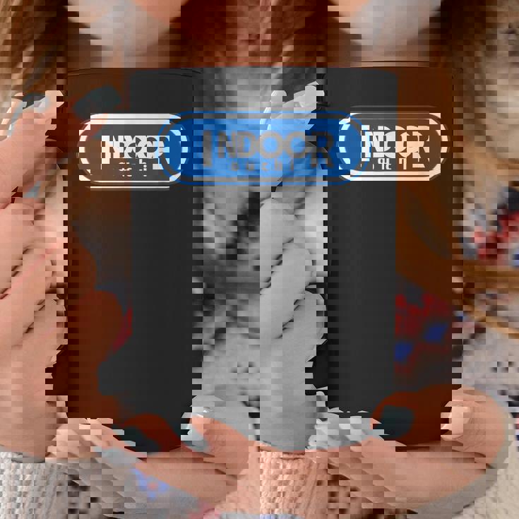 Indoor インドア【変なデザイン屋さん】ブランド ロゴ パロディ 面白い コーヒーマグ 面白い贈り物