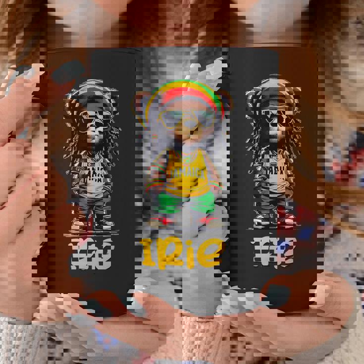 Irie テディベア ジャマイカ ラスタ ルーツ レゲエ コーヒーマグ 面白い贈り物
