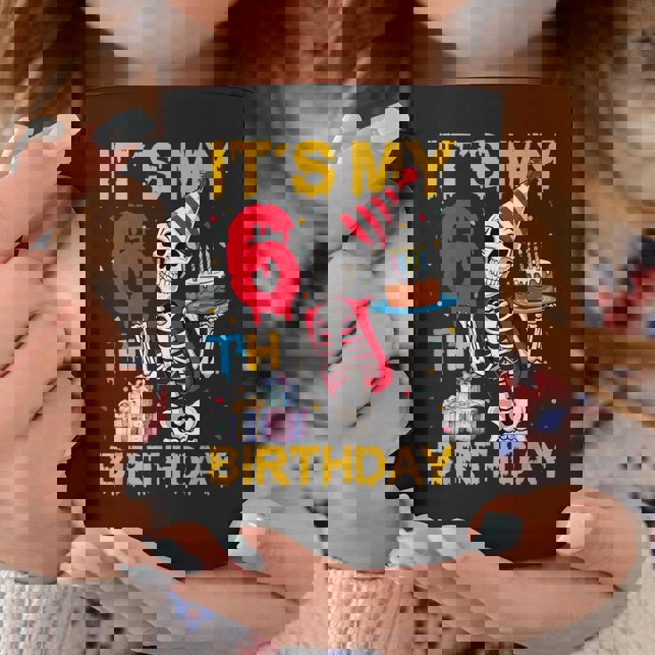 It's My 6Th Birthday Party ハロウィン スケルトン 誕生日 コーヒーマグ 面白い贈り物