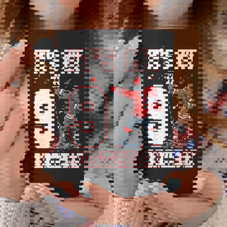 It's My 9Th Birthday 男の子 アイスホッケー ダビング 9歳 コーヒーマグ 面白い贈り物