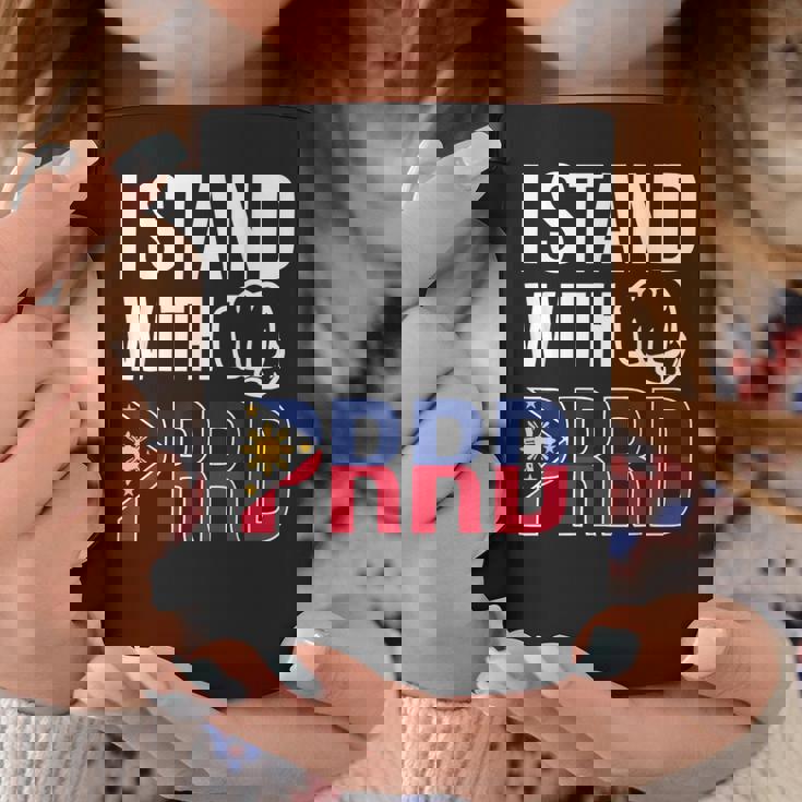 Itand With Prrd Du30 サポーター フィリピン国旗拳ポンプ コーヒーマグ 面白い贈り物