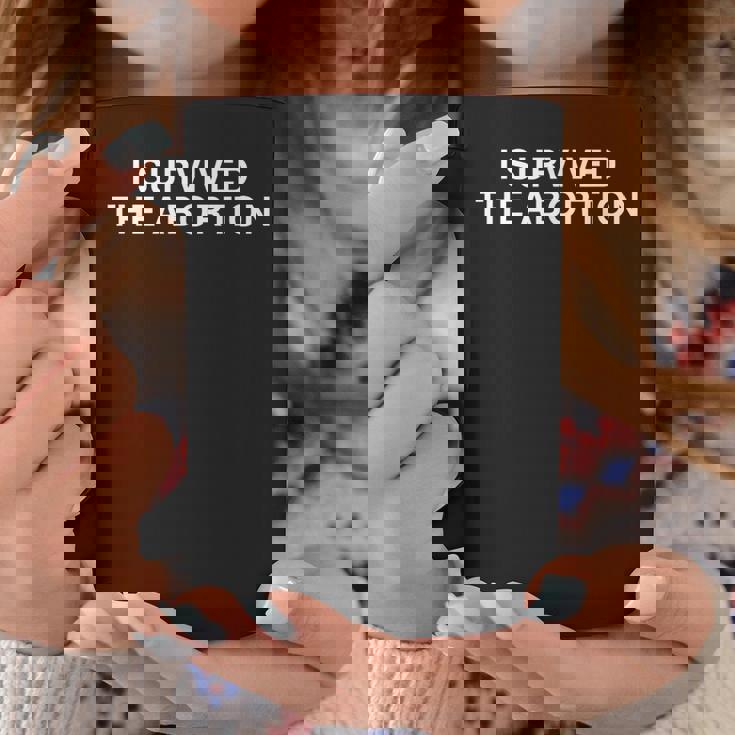 Iurvived The Abortion Y2k 大学 ユーモア 皮肉なミーム コーヒーマグ 面白い贈り物