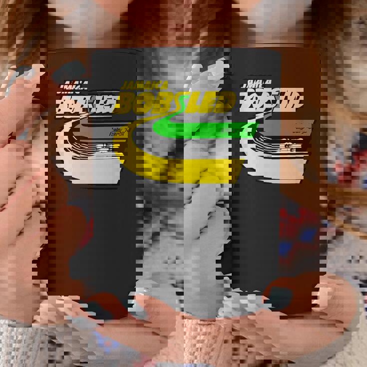 Jamaica Bobsled レトロなボブスレー チーム ジャマイカの国旗 コーヒーマグ 面白い贈り物