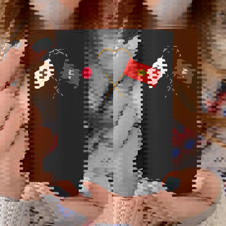 Japanese Flagietnamese Flagベトナムの遺産 ベトナムのルーツ 日本の国旗 ベトナムの国旗 コーヒーマグ 面白い贈り物