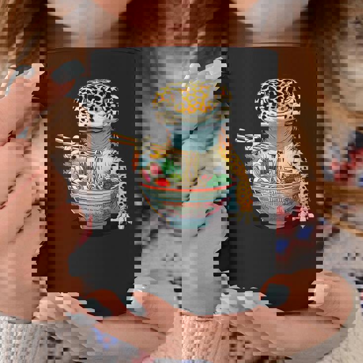 Japanese Kawaii Ramen Reptile Leopard Gecko ヒョウモントカゲモドキ コーヒーマグ 面白い贈り物