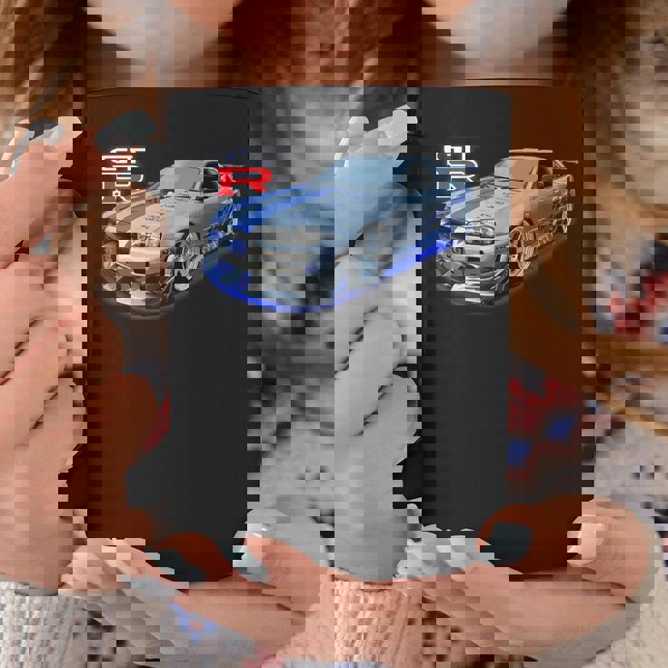 Jdm Car-Spec Kv2 シルバー Bnr34 レース コーヒーマグ 面白い贈り物