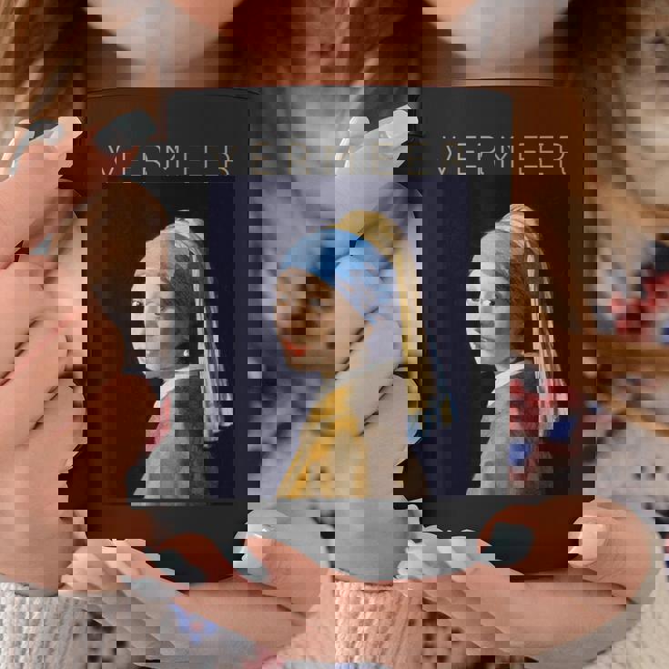 Johannesermeer アーティスト向け 真珠のイヤリングを持つ少女 コーヒーマグ 面白い贈り物