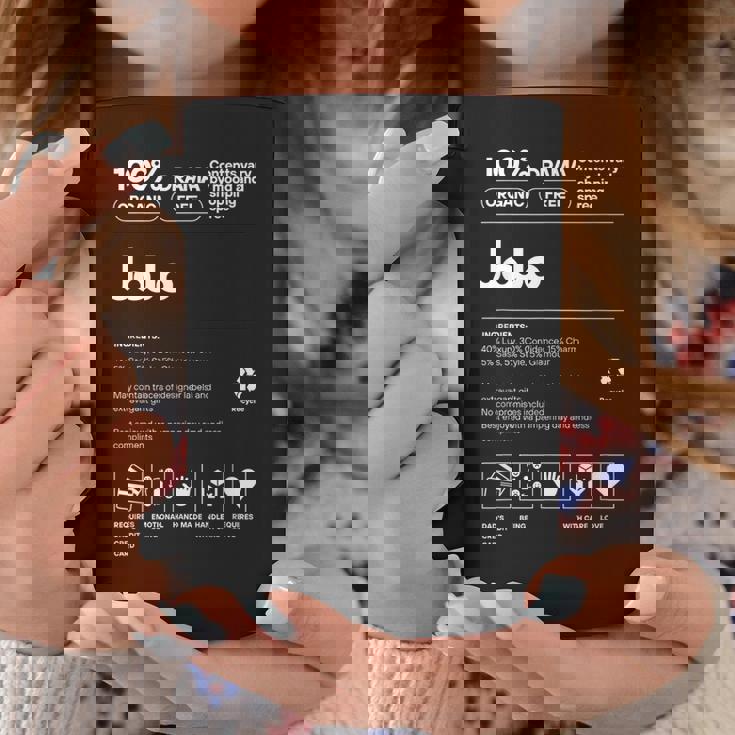 Jojo名札 皮肉な名前 ジョジョの栄養成分 コーヒーマグ 面白い贈り物