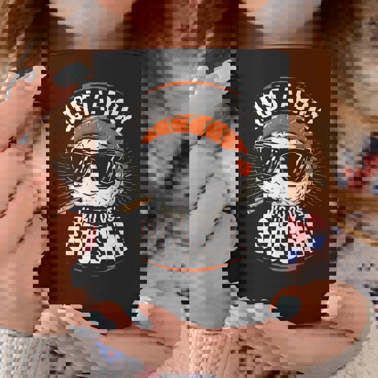 Just A Boy Who Lovesushis ushi Lover キッズ ボーイズ ティーン コーヒーマグ 面白い贈り物