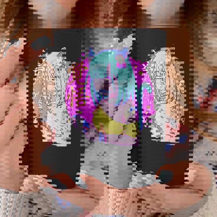 Kawaii Gamer ネコガール メンヘラ 美的パステル ゴス キュート コーヒーマグ 面白い贈り物