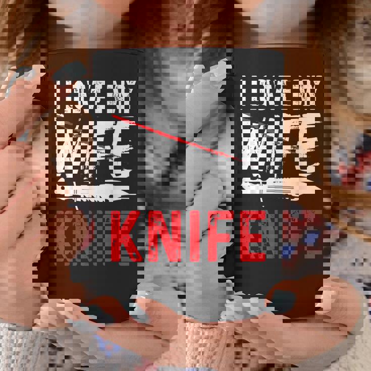 メンズ Knife Collector I Love My Wife ナイフ コーヒーマグ 面白い贈り物