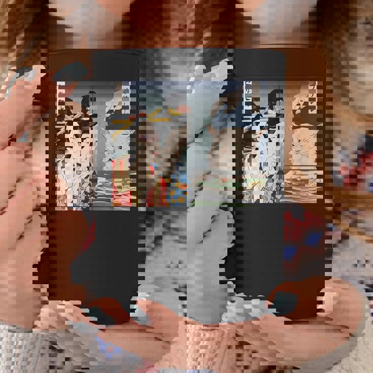 Lady Yelling At Cat Meme コーヒーマグ 面白い贈り物