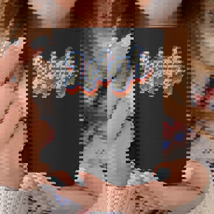 Leigh 名前入りシャツ カスタムレタリング 70年代 コーヒーマグ 面白い贈り物