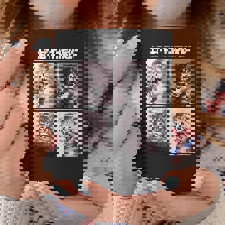 Let It Meow 面白い猫子猫の歌うギフト コーヒーマグ 面白い贈り物