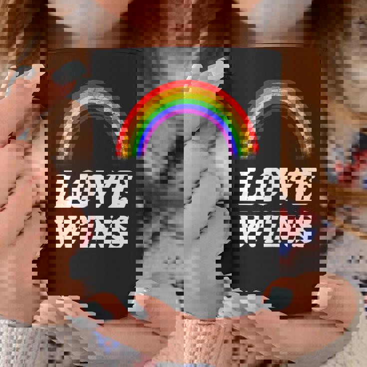 Lgbt フラッグ プライド ポケット レインボー Love Wins パーティー レインボー コーヒーマグ 面白い贈り物