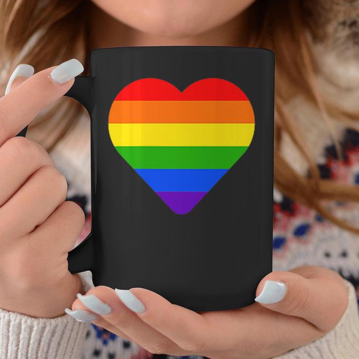 Lgbt レインボー・ハート・フラッグ ゲイ・バイ・ラブ・プライド月間 Lgbtq コーヒーマグ 面白い贈り物