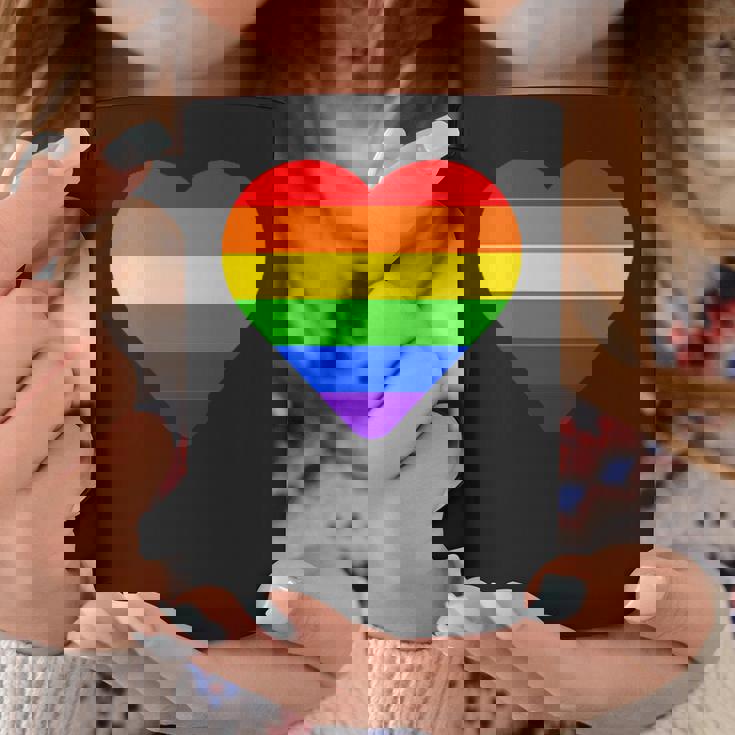 Lgbt レインボー・ハート・フラッグ ゲイ・バイ・ラブ・プライド月間 Lgbtq コーヒーマグ 面白い贈り物