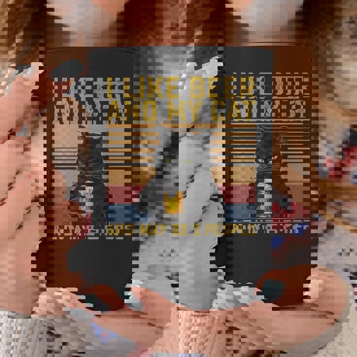 I Like Beer My Cat And Maybe 3人 猫好き ギフト コーヒーマグ 面白い贈り物