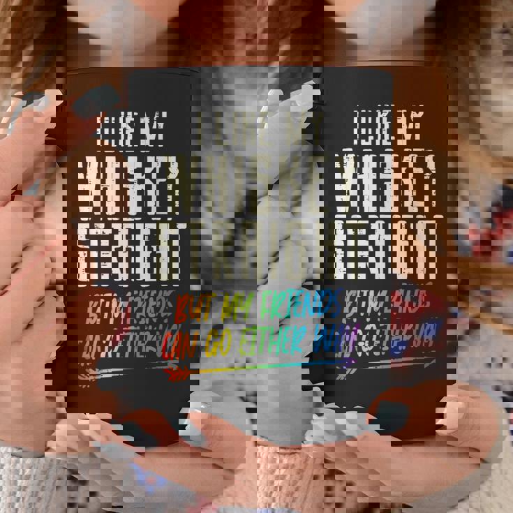 Like My Whiskeytraight Friends Lgbtq Gay Pride Proud Ally コーヒーマグ 面白い贈り物