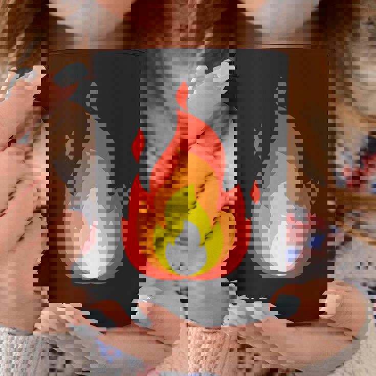 Lit Fire Flame ホットバーニングビーチパーティー コーヒーマグ 面白い贈り物