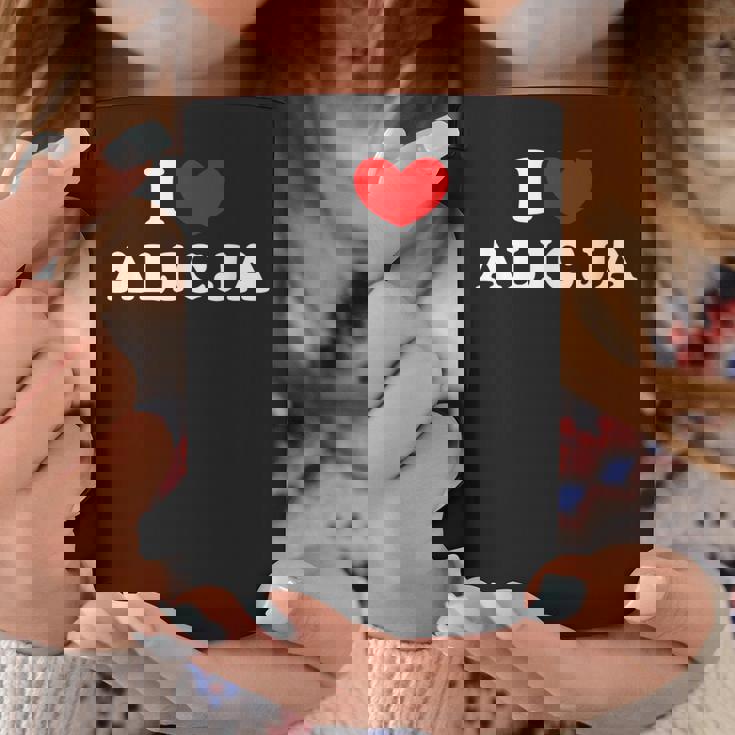 I Love Alicja 私は愛する Alicja コーヒーマグ 面白い贈り物