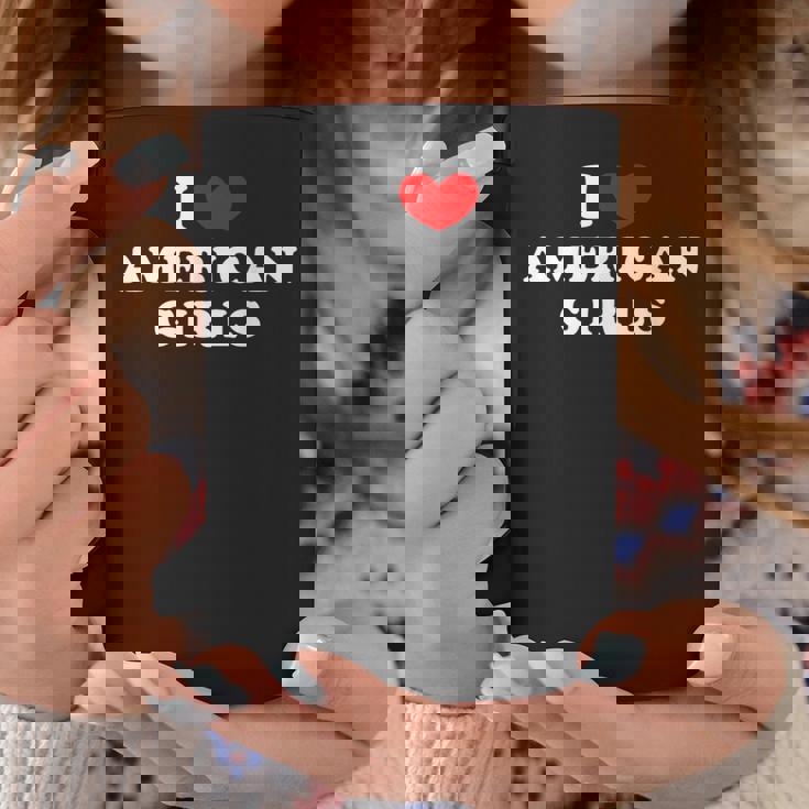 I Love American Girls I Heart American Girls コーヒーマグ 面白い贈り物