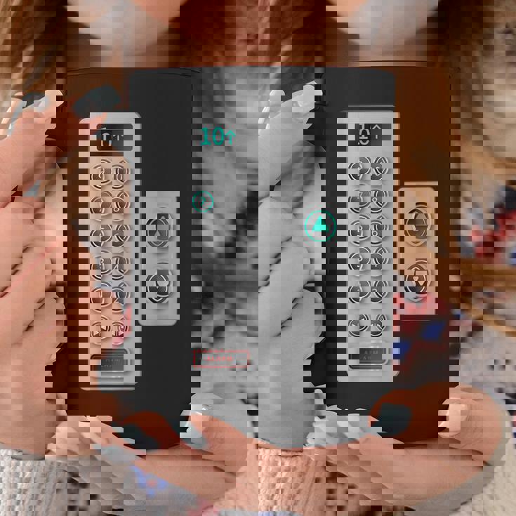 I Love Elevator ギフト かわいいエレベーターボタン メカニッククロージャー コーヒーマグ 面白い贈り物