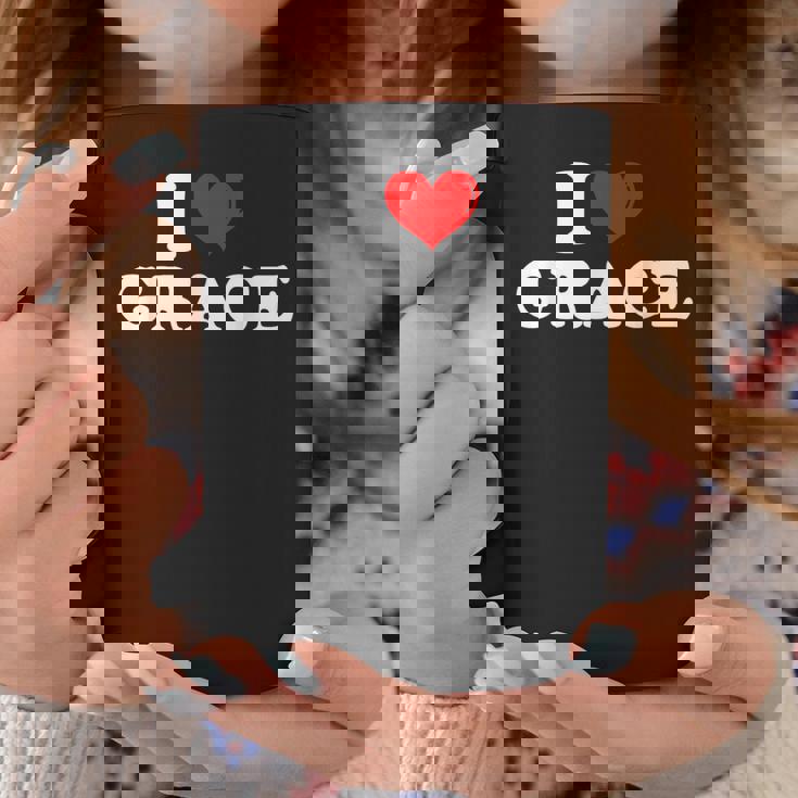I Love Grace I Heart Grace ファーストネーム グレース ジョーク 面白い コーヒーマグ 面白い贈り物