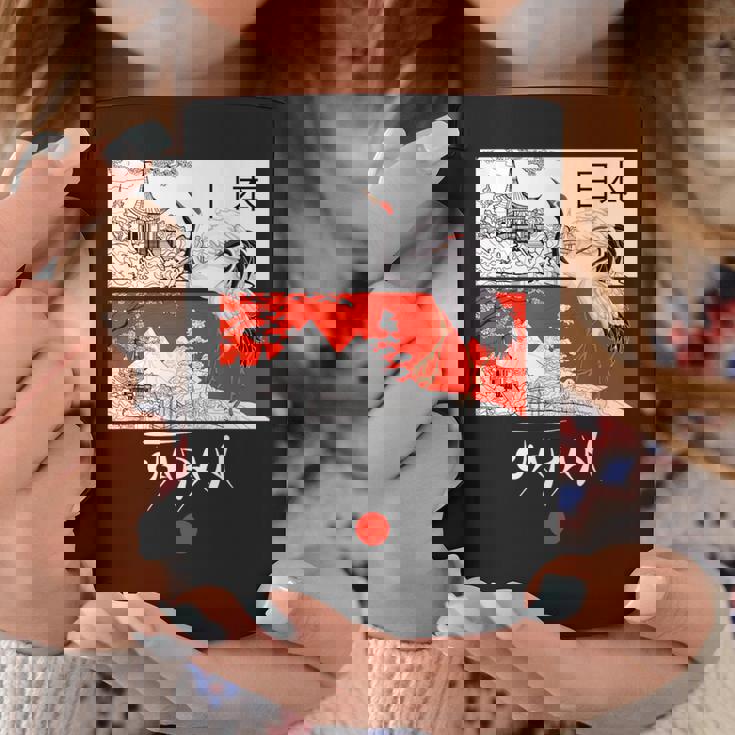 I Love Japan Culture Enjoy Cool Japan Red-Crowned Crane コーヒーマグ 面白い贈り物