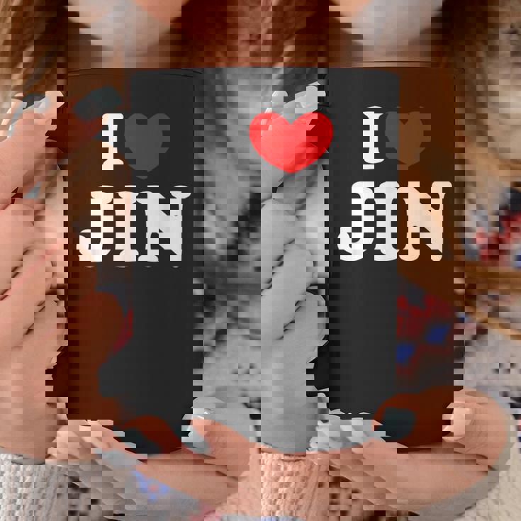 I Love Jin 私は愛する Jin コーヒーマグ 面白い贈り物