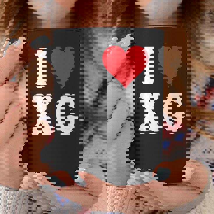 I Love Xg Initials I Heart XG First Last Name X G コーヒーマグ 面白い贈り物