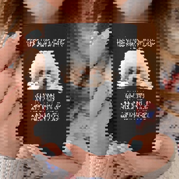 Maltese Dog Is On My Mind 面白い子犬オーナーデザイン コーヒーマグ 面白い贈り物