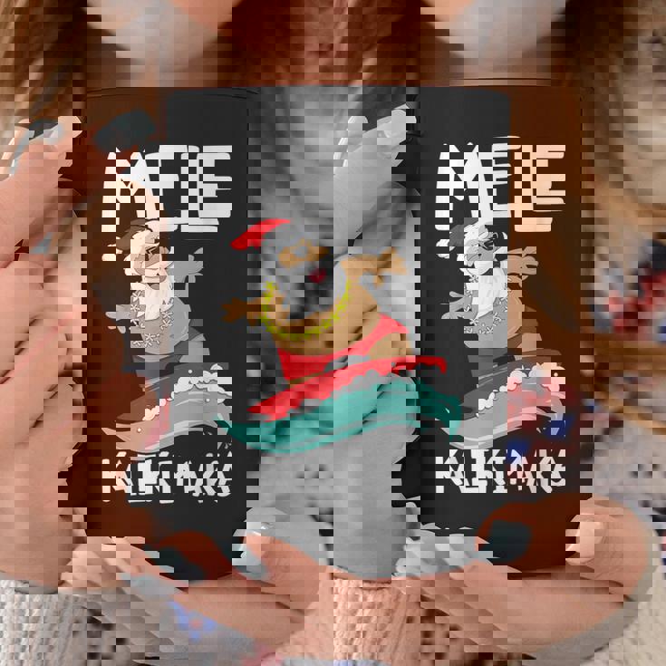 Mele Kalikimaka ハワイアン クリスマス ハワイ サーフィン サンタ コーヒーマグ 面白い贈り物