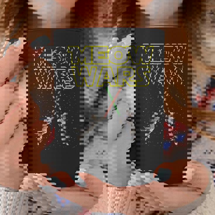 Meow Wars 猫シャツ 猫好きへの面白いギフト コーヒーマグ 面白い贈り物