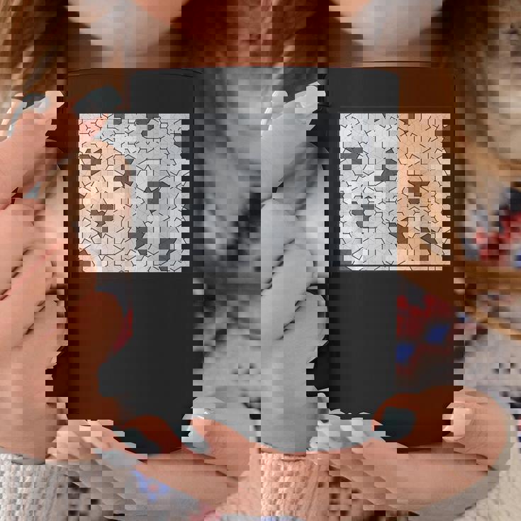 Monotone Aperiodic モノタイルカラー グレータイルパターン コーヒーマグ 面白い贈り物