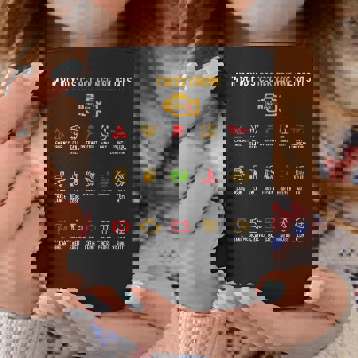 My Body's Check エンジンライト コーヒーマグ 面白い贈り物