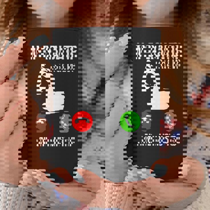 My Excavator Is Calling 面白い重機オペレーター コーヒーマグ 面白い贈り物