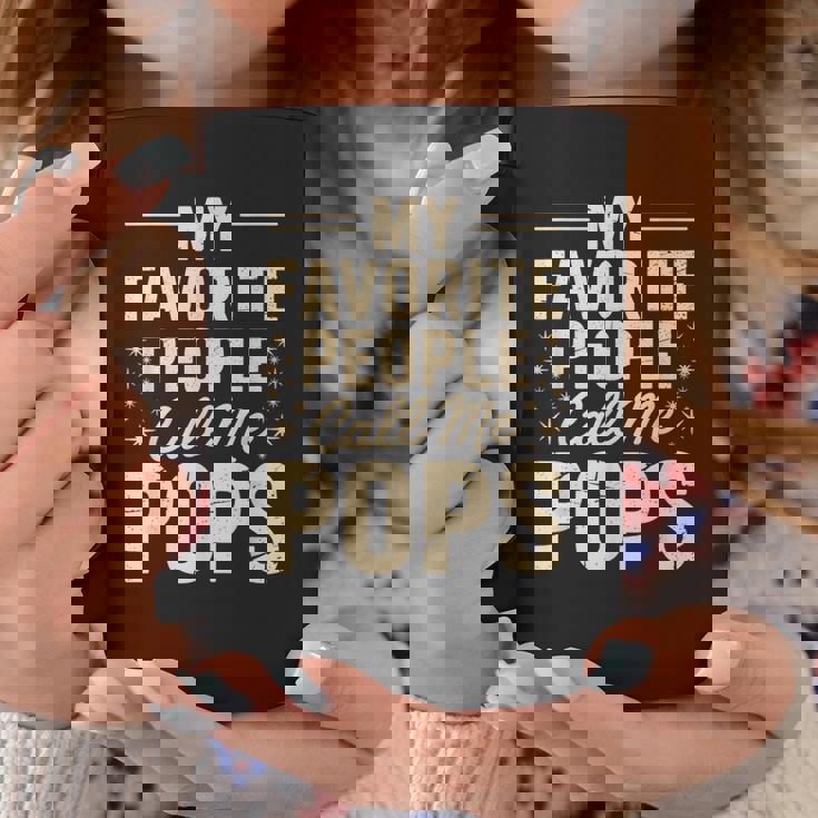 My Favorite People Call Me Pops Fathers Day コーヒーマグ 面白い贈り物