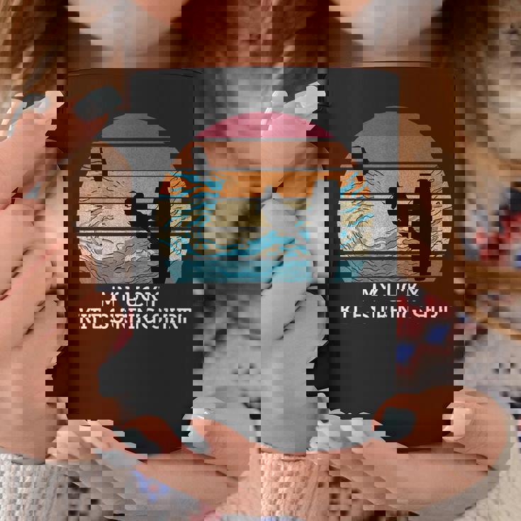 My Lucky Kite サーフィンシャツ ヴィンテージ サンセット ビーチ コーヒーマグ 面白い贈り物