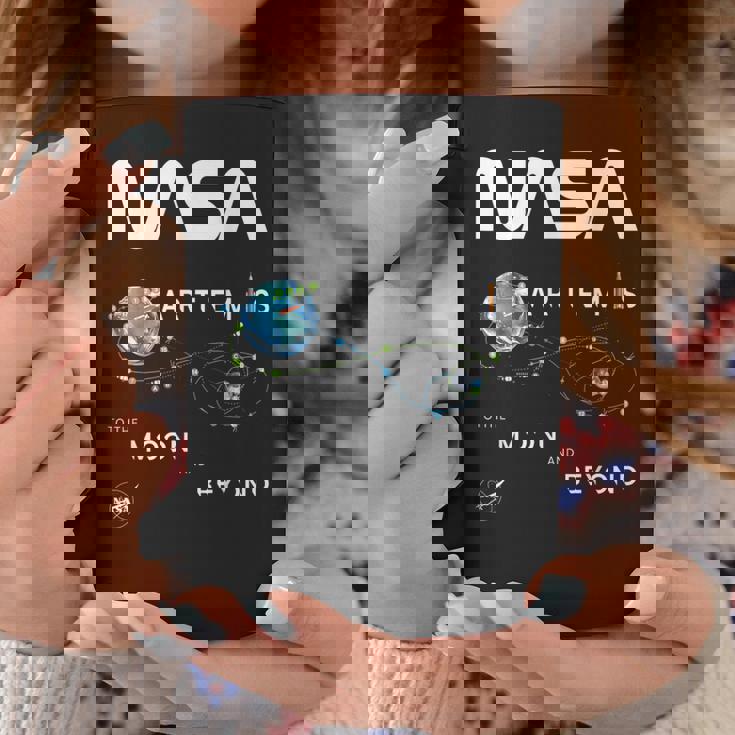 Nasa アルテミスミッション探査記章ワームロゴ コーヒーマグ 面白い贈り物