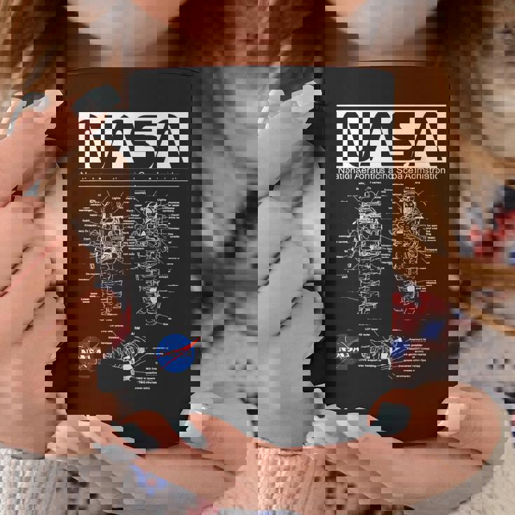 Nasa宇宙飛行士服の概略図 コーヒーマグ 面白い贈り物