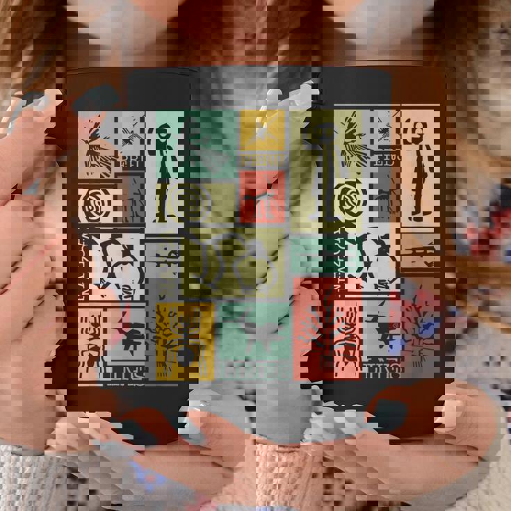 Nazca Linesナスカラインズ ペルージオグリフモンキー 宇宙飛行士 スパイダー レトロ コーヒーマグ 面白い贈り物