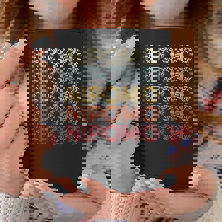 Nipomo California Nipomo Ca Retrointage Text コーヒーマグ 面白い贈り物