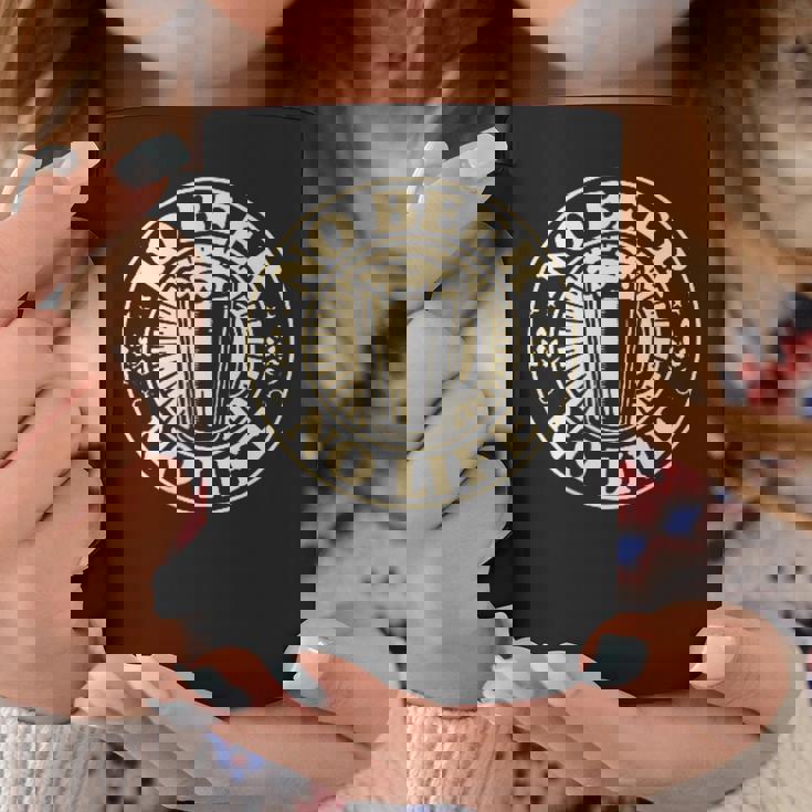 No Beer No Life ヴィンテージ飲酒 ビール愛好家向け 左胸 コーヒーマグ 面白い贈り物