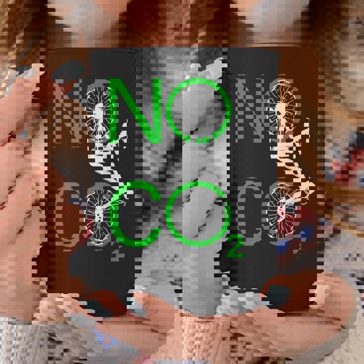 No Co2 サイクリング 気候変動対策 グリーンエネルギー Mtb コーヒーマグ 面白い贈り物