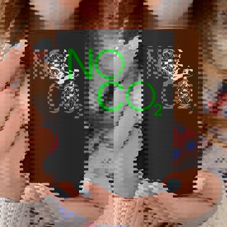 No Co2 サイクリング 気候変動対策 グリーンエネルギー Mtb コーヒーマグ 面白い贈り物