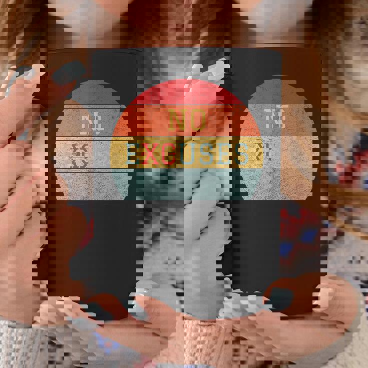 No Excuses クロスカントリー 陸上競技 ランニング コーヒーマグ 面白い贈り物